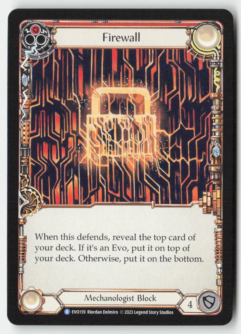 Firewall (Red) #EVO159 - Bright Lights - Flesh and Blood - Rare - Near Mint