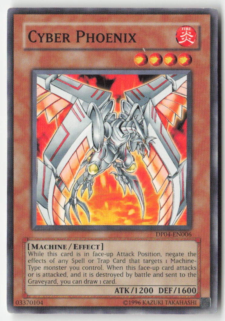 Cyber Phoenix DP04-EN006 Unlimited Common Moderately Played, Front
