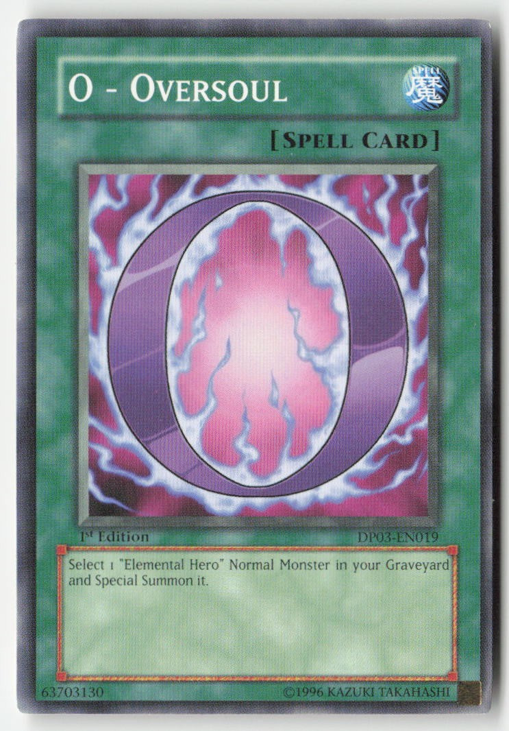 O - Oversoul DP03-EN019 1st Edition Common Moderately Played