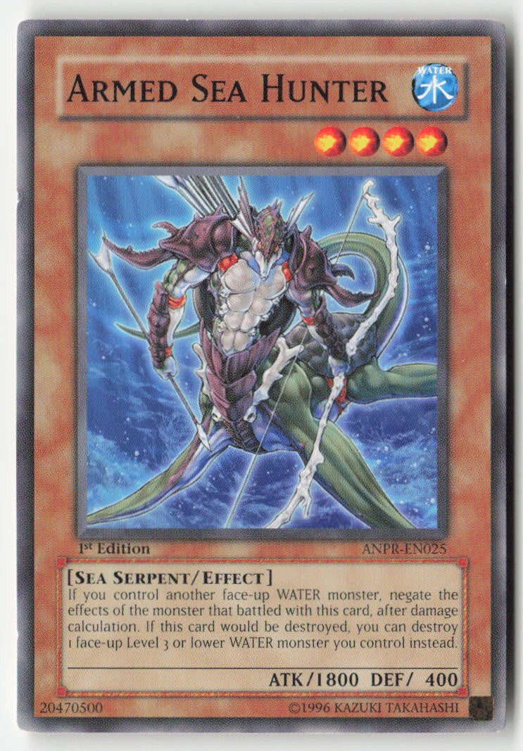 Armed Sea Hunter ANPR-EN025 1st Edition Common Moderately Played