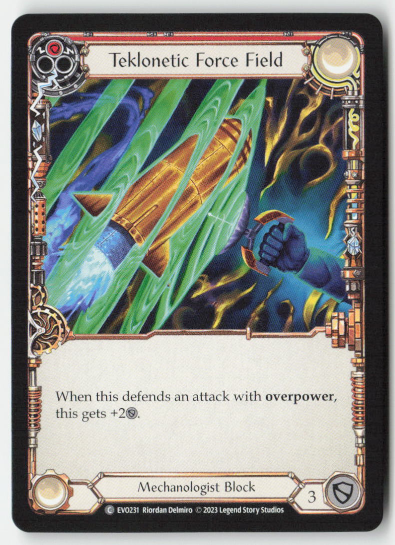 Teklonetic Force Field (Red) #EVO231 - Bright Lights - Flesh and Blood - Common - Near Mint