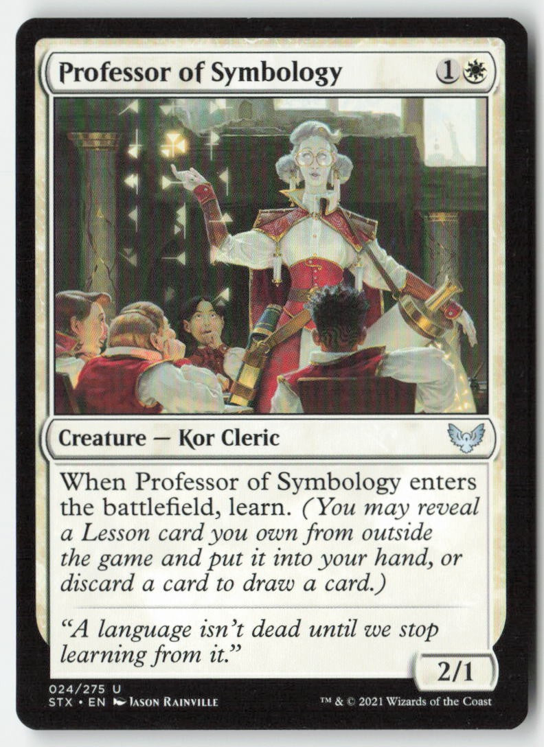 Professor of Symbology STX 24 Uncommon Moderately Played