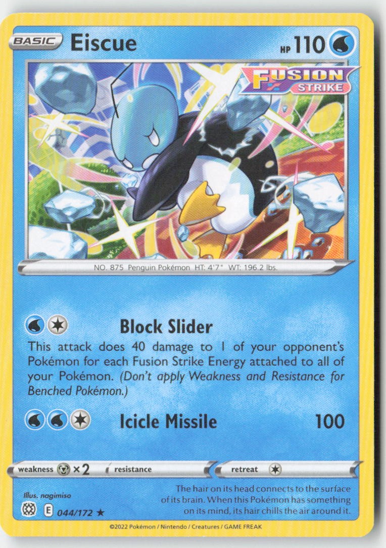 Eiscue 044/172 Regular Brilliant Stars Moderately Played