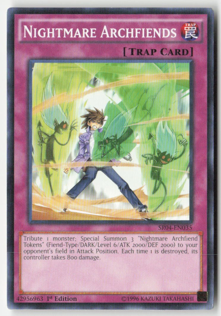Nightmare Archfiends SR04-EN035 1st Edition Common Moderately Played