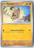 Mankey 107/198 Regular Scarlet & Violet Moderately Played