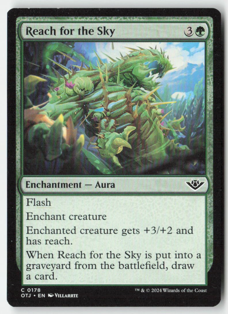 Reach for the Sky OTJ 178 Common Moderately Played, Front