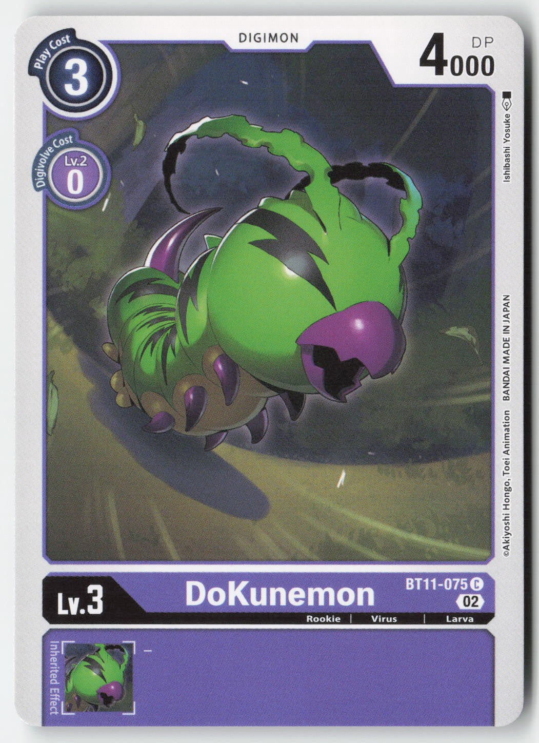 DoKunemon BT11-075 Normal Common Lightly Played