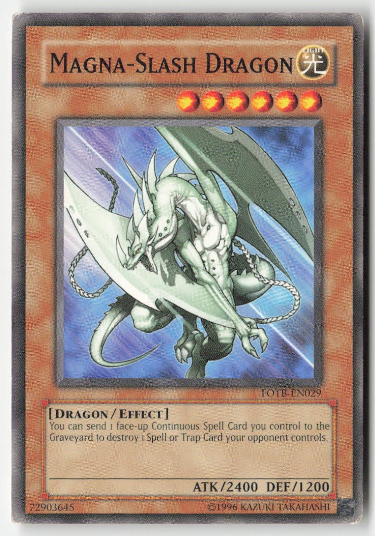 Magna-Slash Dragon FOTB-EN029 Unlimited Common Moderately Played