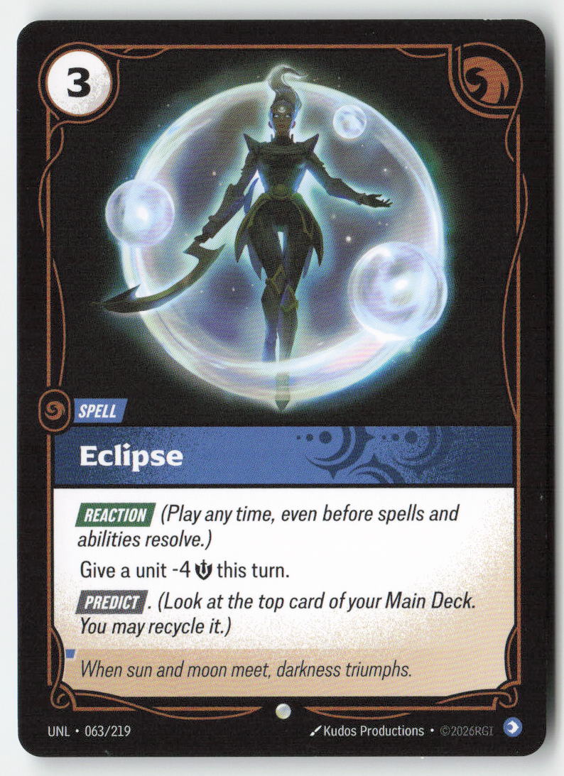 Eclipse #063/219 - Unleashed - Riftbound - Common - Lightly Played