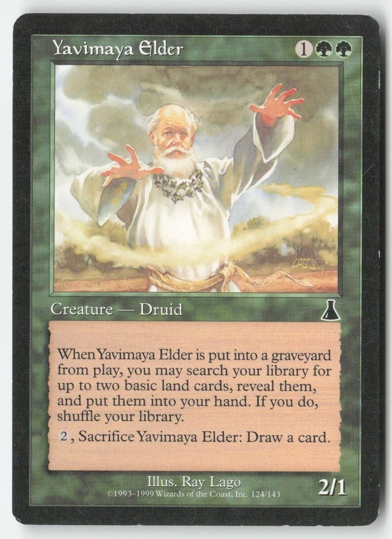 Yavimaya Elder UDS 124 Common Moderately Played, Front
