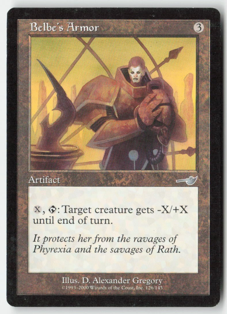 Belbe's Armor NEM 126 Uncommon Moderately Played