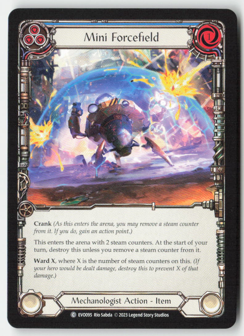 Mini Forcefield (Blue) #EVO095 - Bright Lights - Flesh and Blood - Common - Near Mint