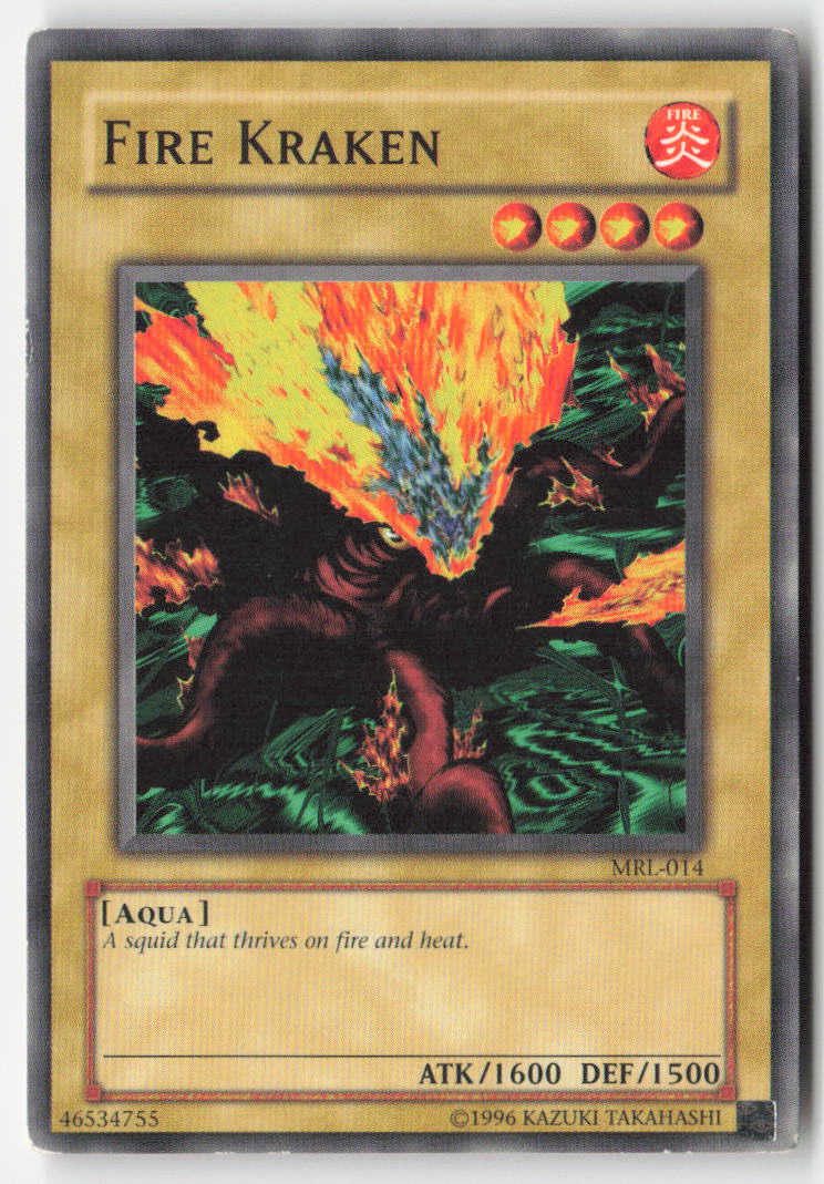 Fire Kraken MRL-014 Unlimited Common Moderately Played, Front