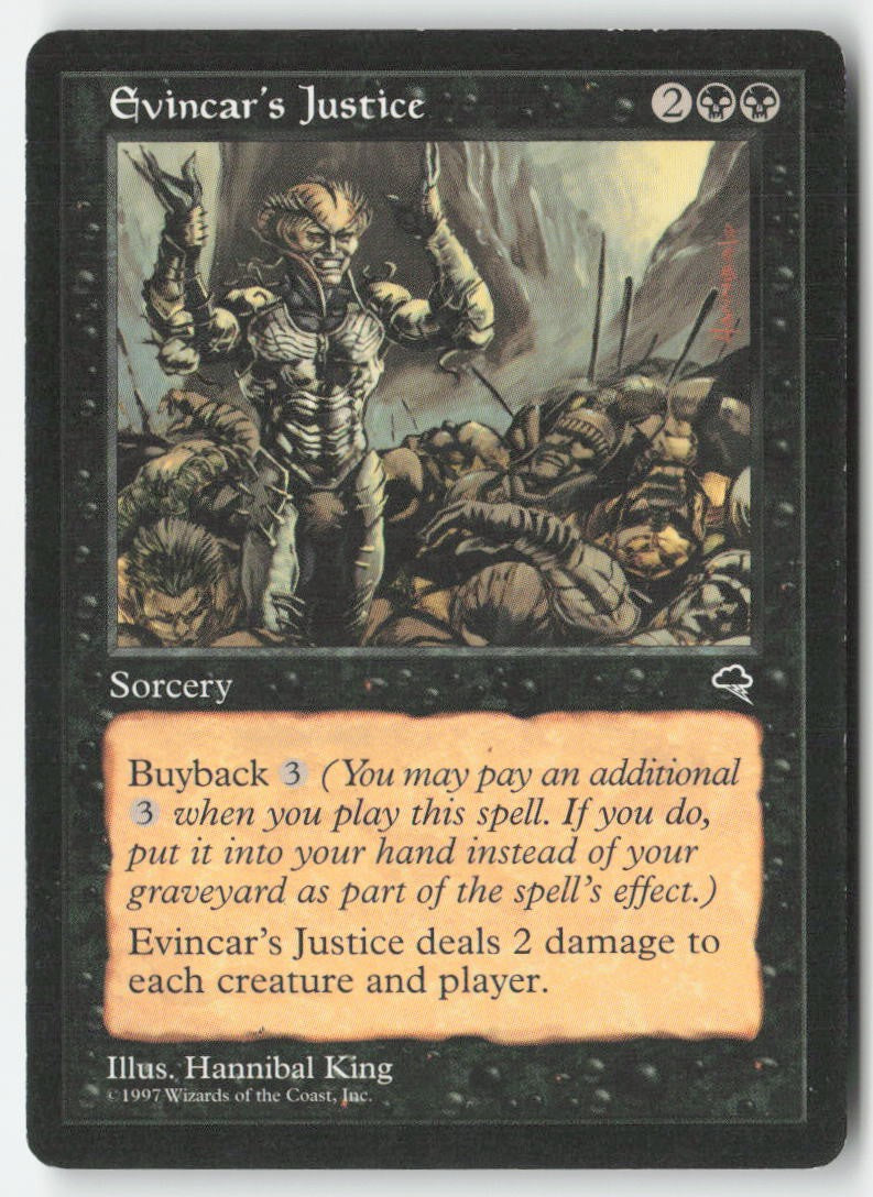 Evincar's Justice TMP 134 Common Moderately Played