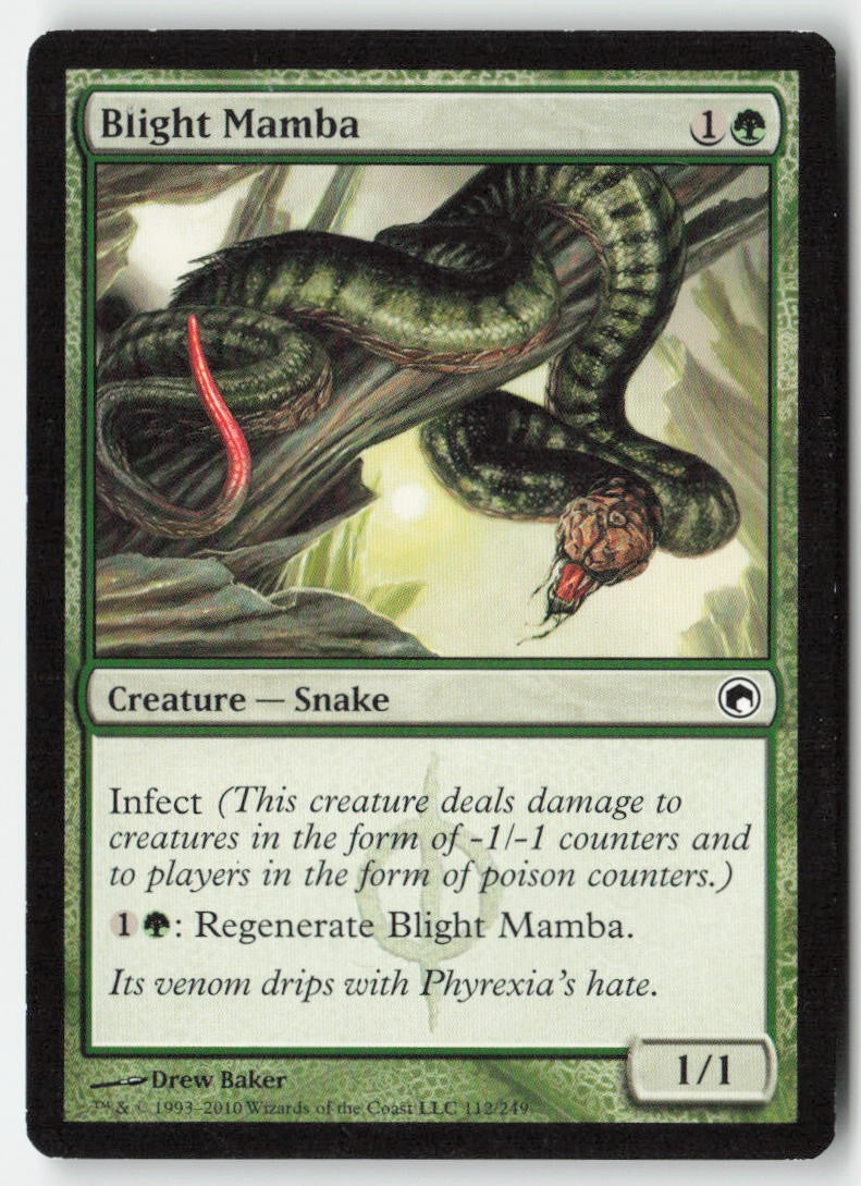 Blight Mamba SOM 112 Common Moderately Played, Front