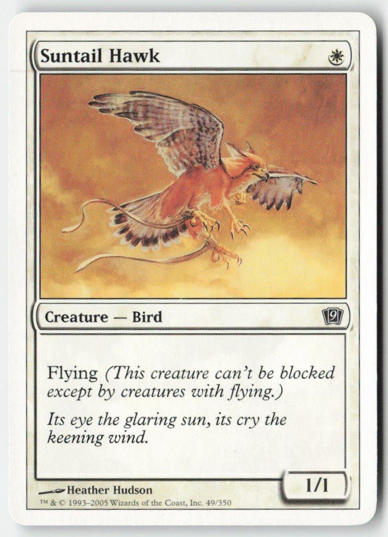 Suntail Hawk 9ED 49 Common Moderately Played, Front