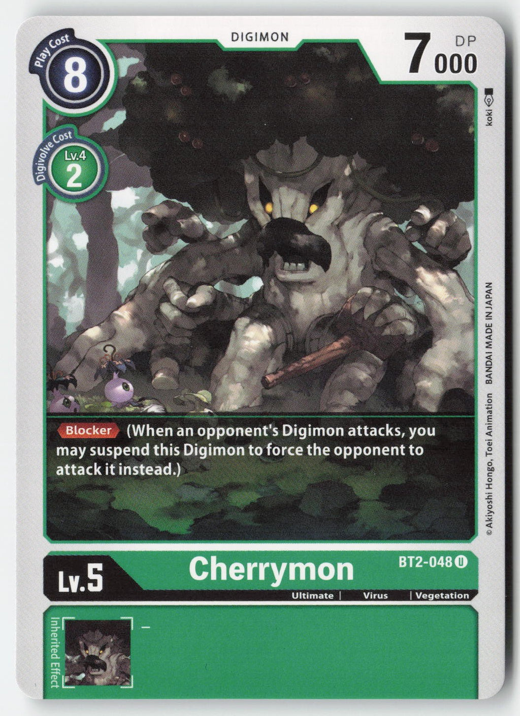 Cherrymon BT2-048 Normal Uncommon Lightly Played