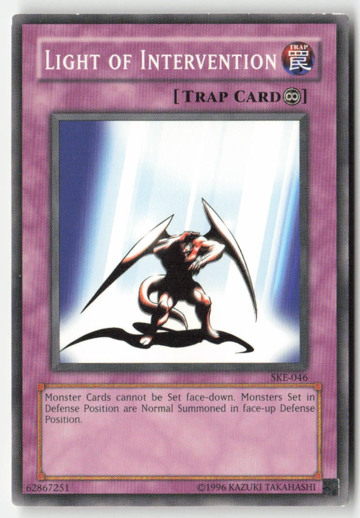 Light of Intervention SKE-046 Unlimited Common Moderately Played, Front