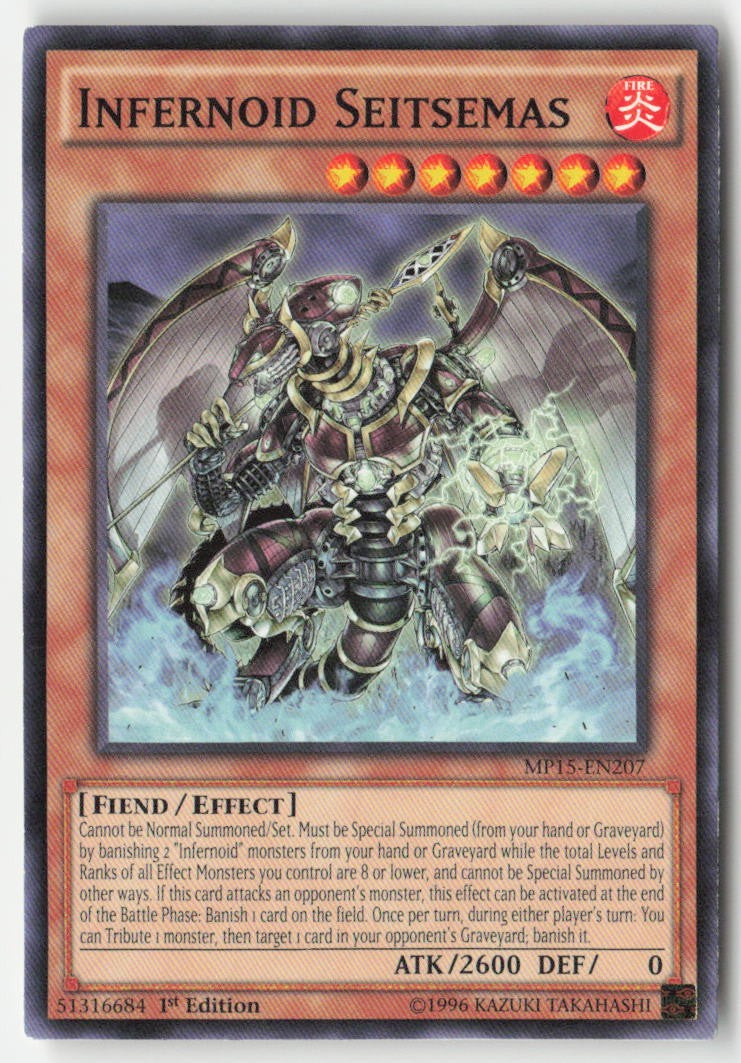 Infernoid Seitsemas MP15-EN207 1st Edition Common Moderately Played