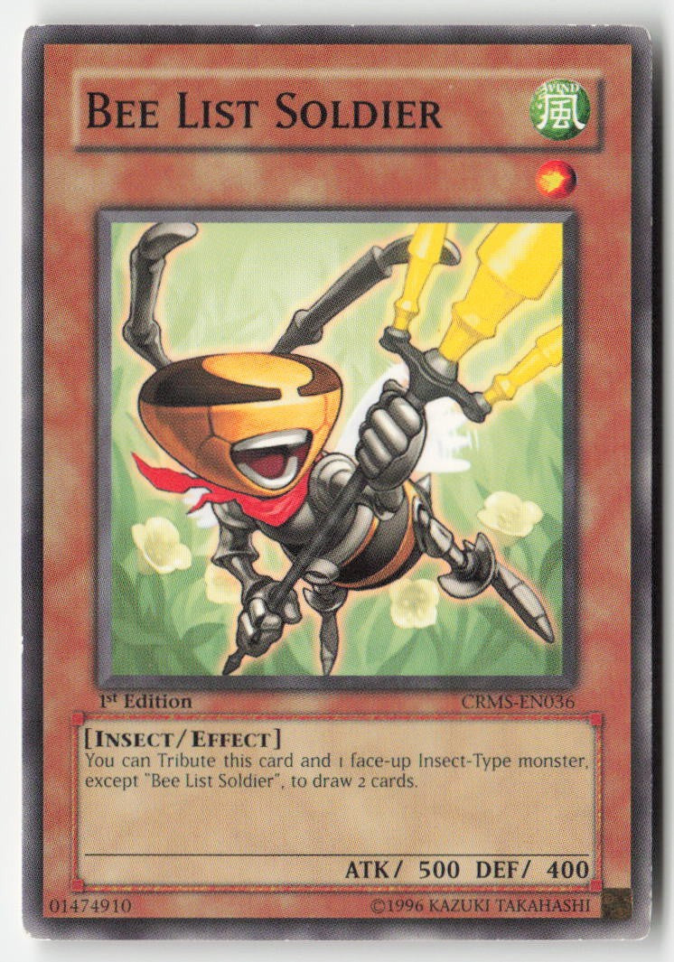 Bee List Soldier CRMS-EN036 1st Edition Common Moderately Played