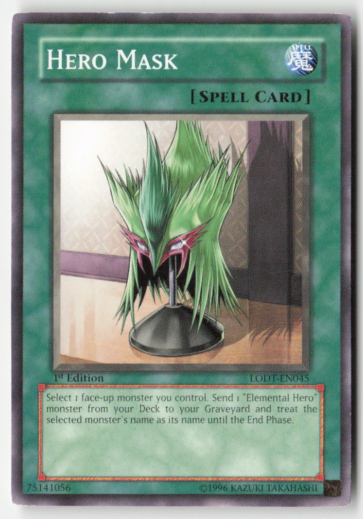 Hero Mask LODT-EN045 1st Edition Common Moderately Played