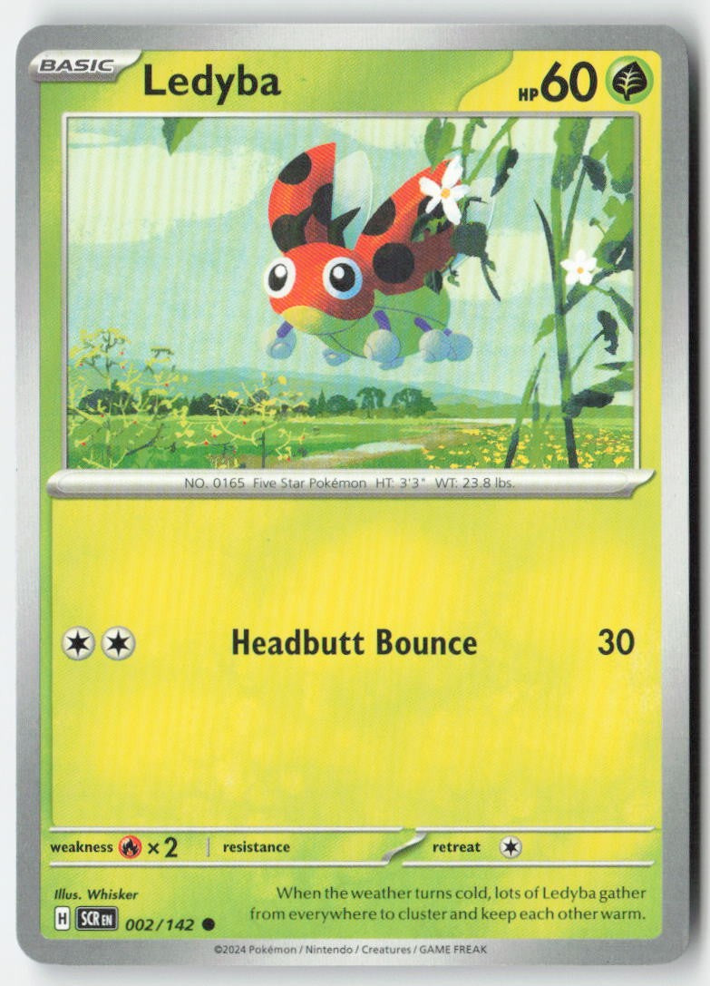 Ledyba 002/142 Regular Stellar Crown Moderately Played, Front