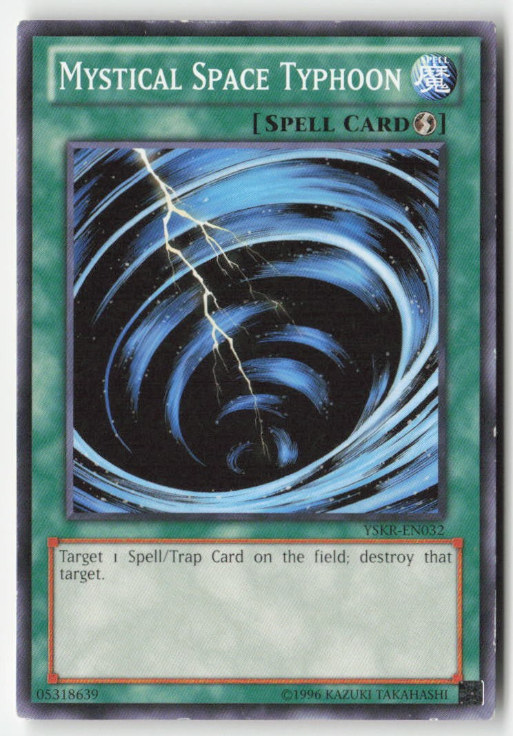 Mystical Space Typhoon YSKR-EN032 Unlimited Common Moderately Played, Front
