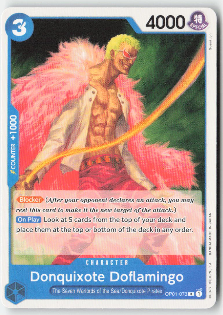 Donquixote Doflamingo (OP01-073) (ST-17 Reprint) OP01-073 Normal Rare Lightly Played