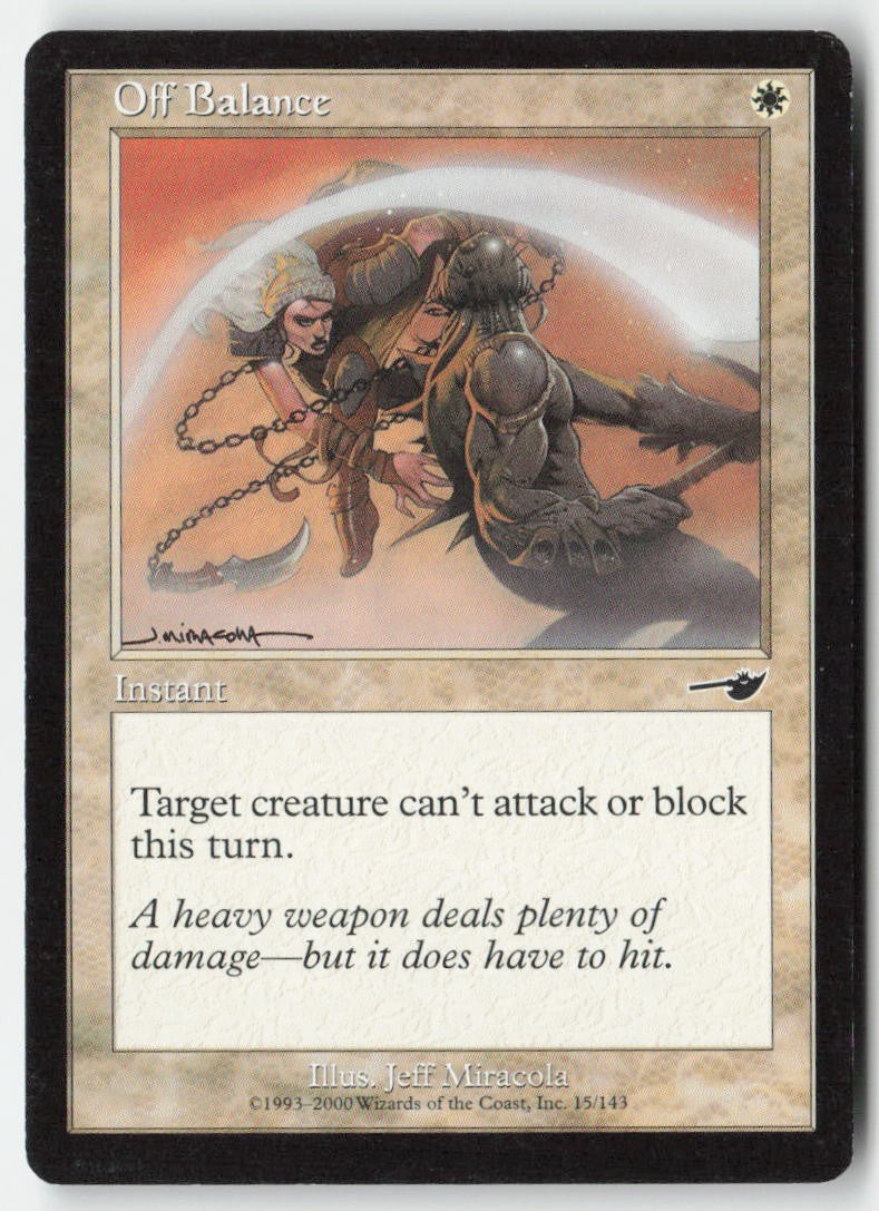 Off Balance NEM 15 Common Moderately Played