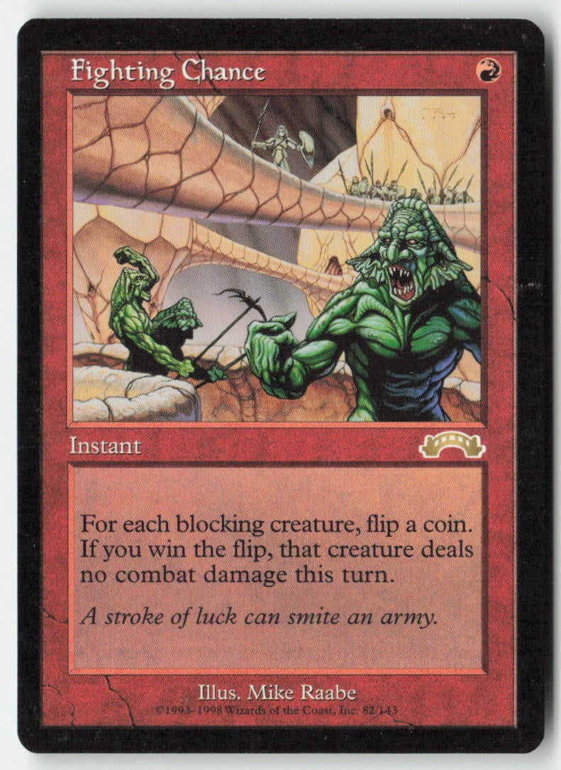 Fighting Chance EXO 82 Rare Moderately Played