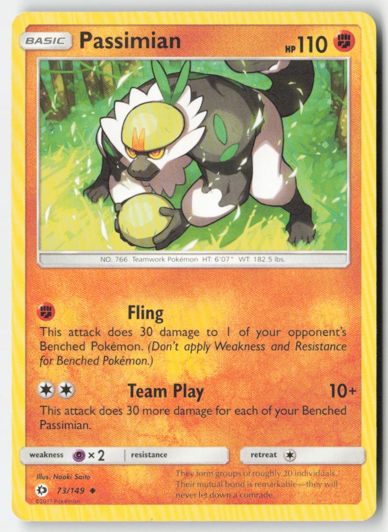 Passimian 73/149 Regular Sun & Moon Moderately Played