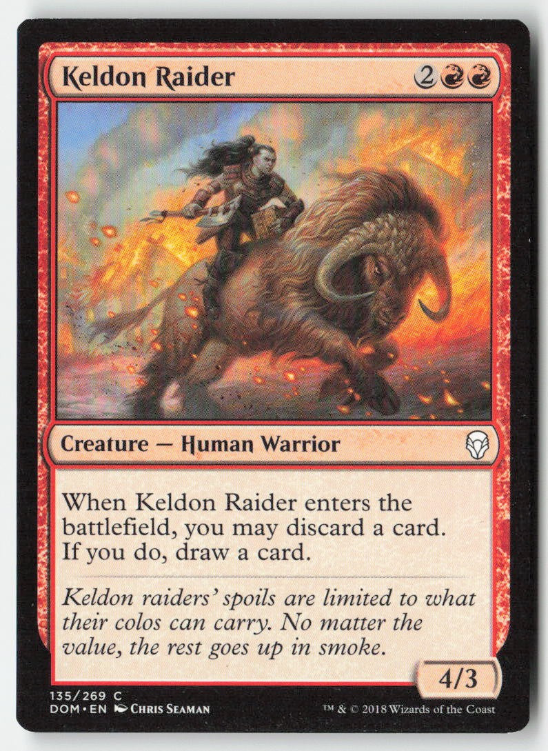Keldon Raider DOM 135 Common Moderately Played