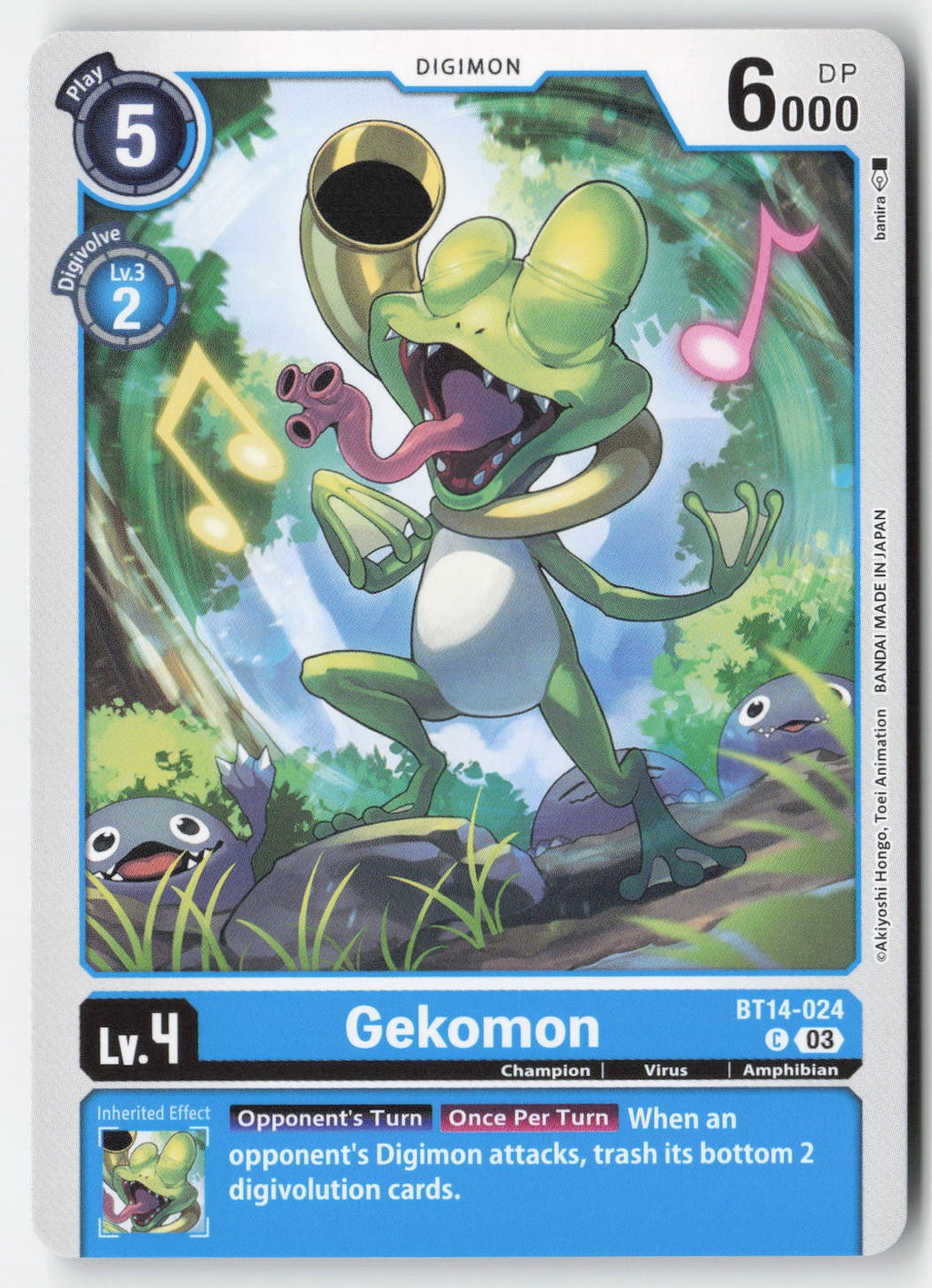 Gekomon BT14-024 Normal Common Lightly Played