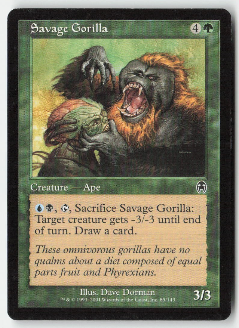 Savage Gorilla APC 85 Common Moderately Played