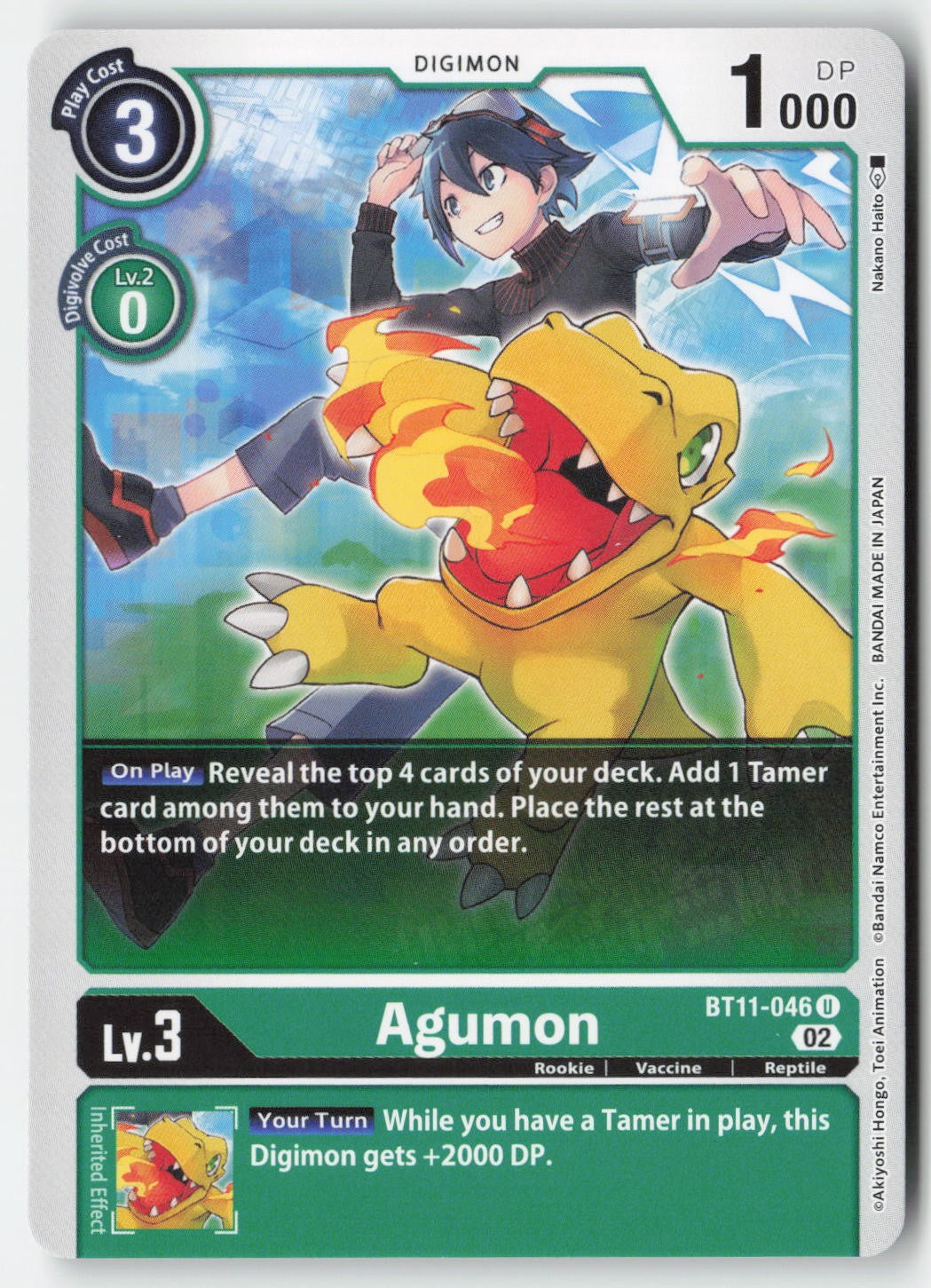 Agumon BT11-046 Normal Uncommon Lightly Played