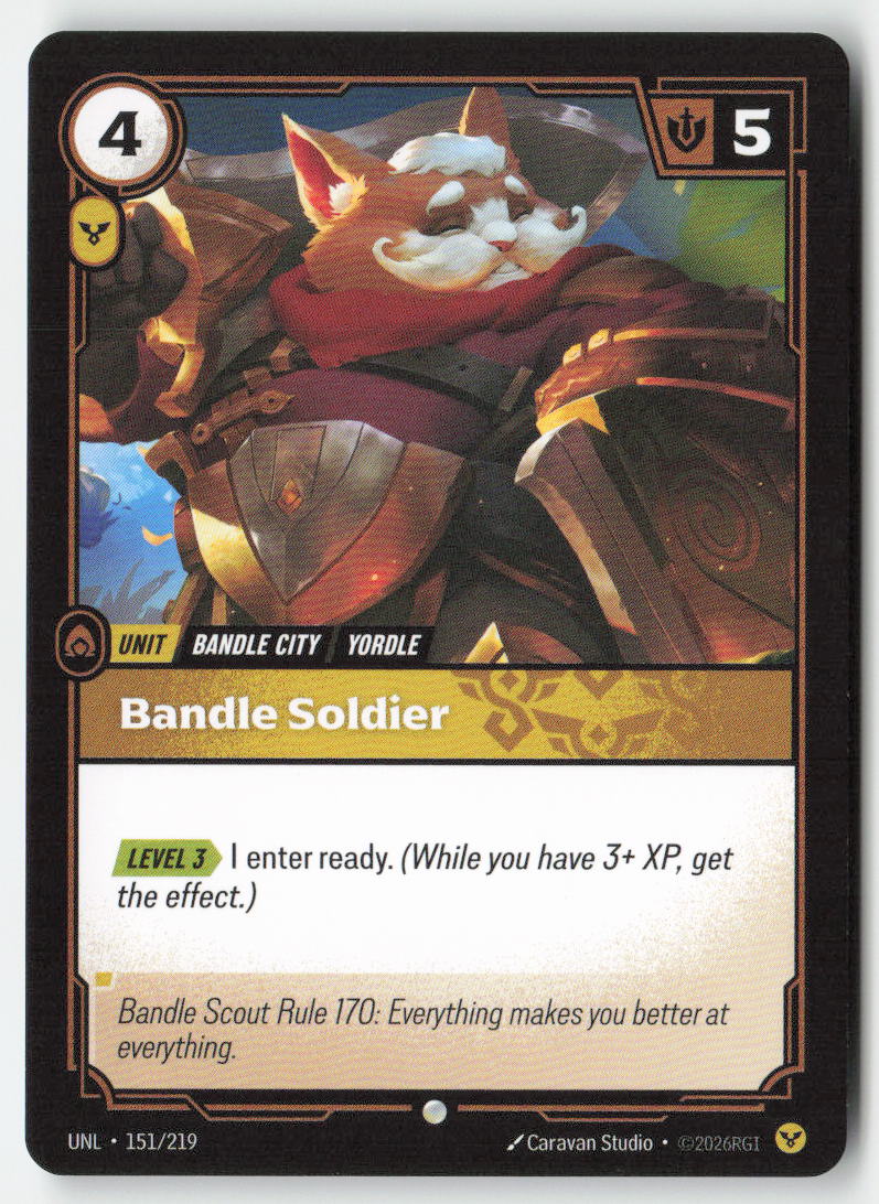 Bandle Soldier #151/219 - Unleashed - Riftbound - Common - Lightly Played