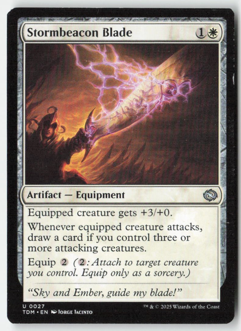 Stormbeacon Blade TDM 27 Uncommon Moderately Played