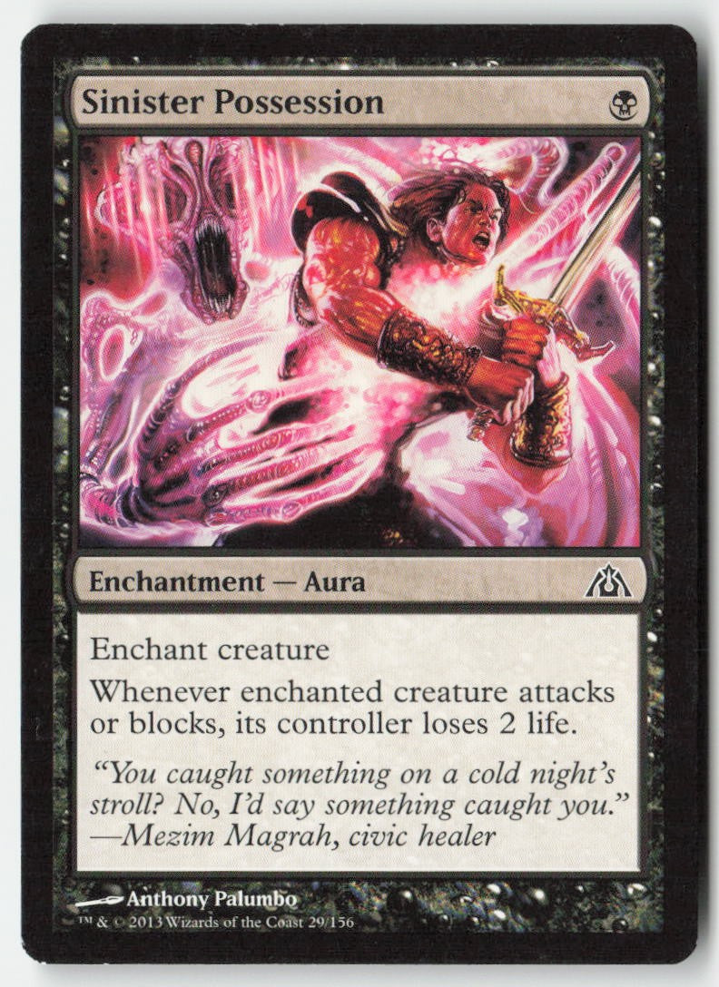 Sinister Possession DGM 29 Common Moderately Played