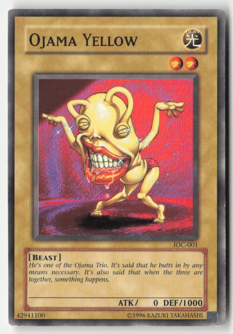 Ojama Yellow IOC-001 Unlimited Common Moderately Played, Front