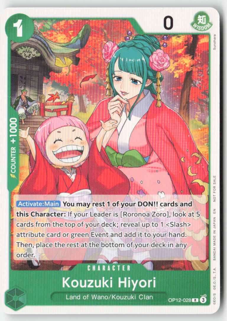 Kouzuki Hiyori (Tournament Pack 2026 Vol. 1) OP12-028 Normal Rare Lightly Played