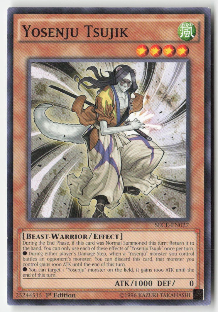 Yosenju Tsujik SECE-EN027 1st Edition Common Moderately Played