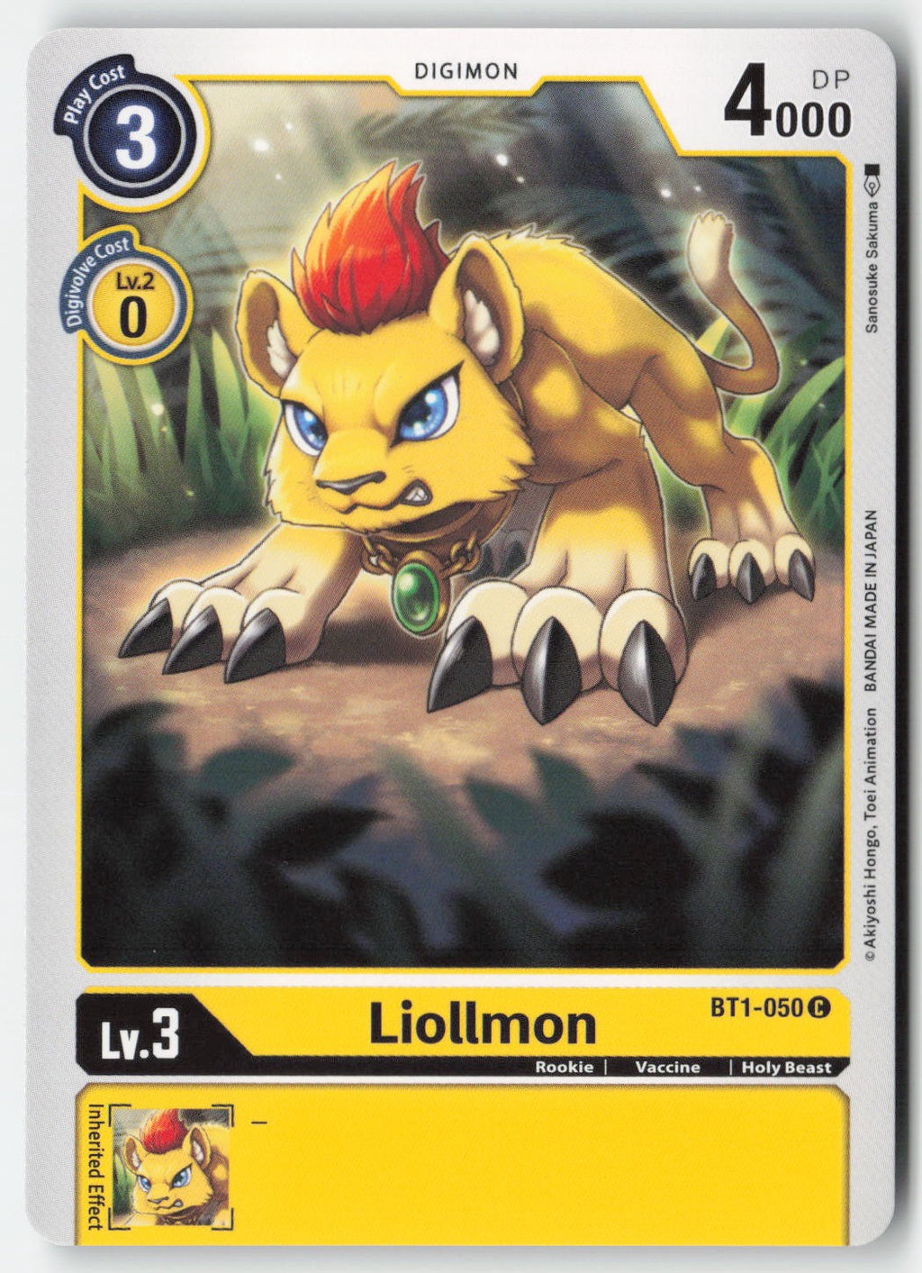Liollmon BT1-050 Normal Common Lightly Played