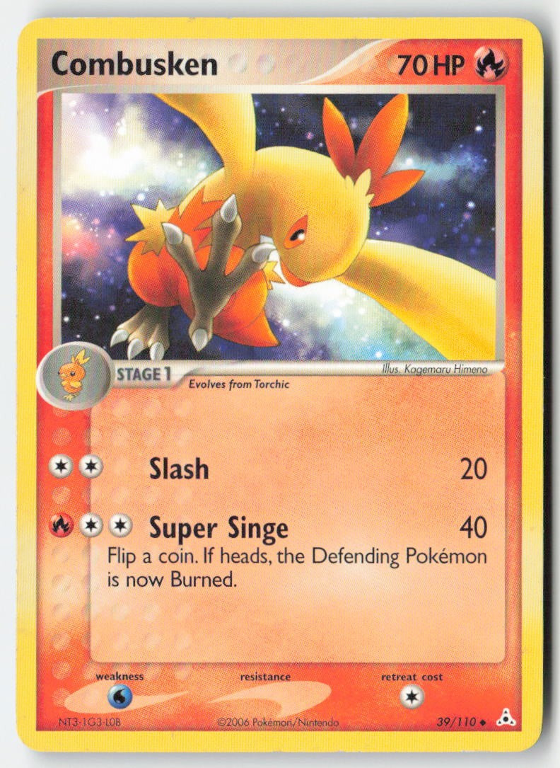 Combusken 39/110 Regular Holon Phantoms Moderately Played