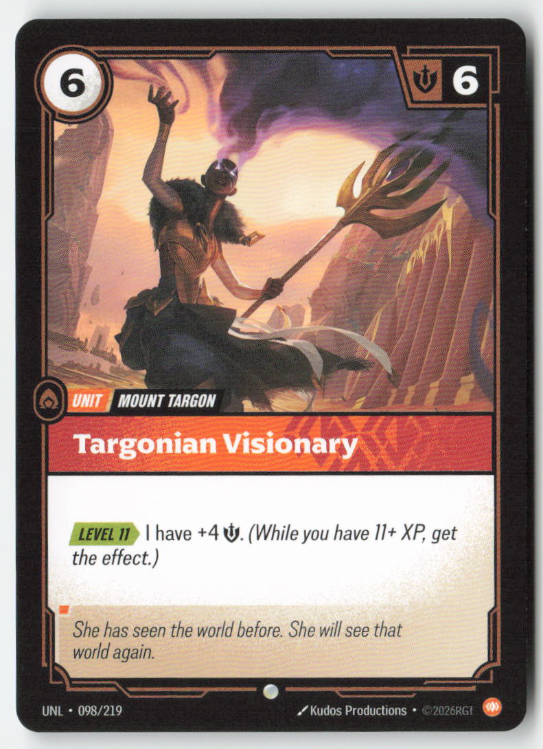Targonian Visionary #098/219 - Unleashed - Riftbound - Common - Lightly Played