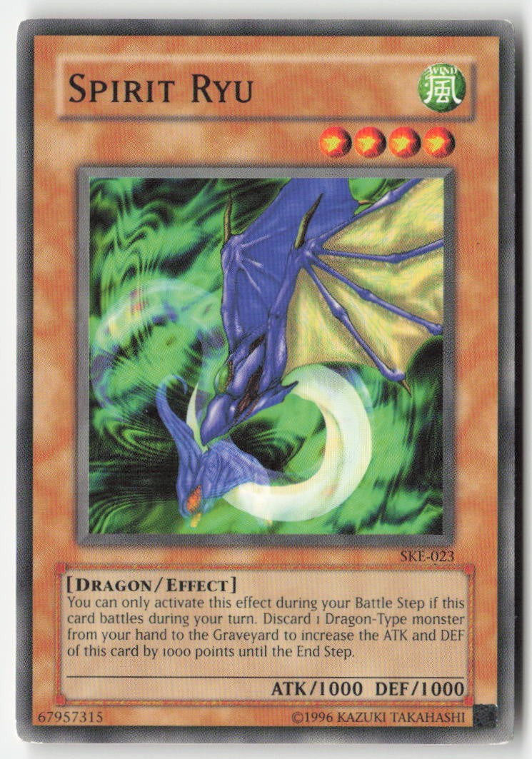 Spirit Ryu SKE-023 Unlimited Common Moderately Played, Front