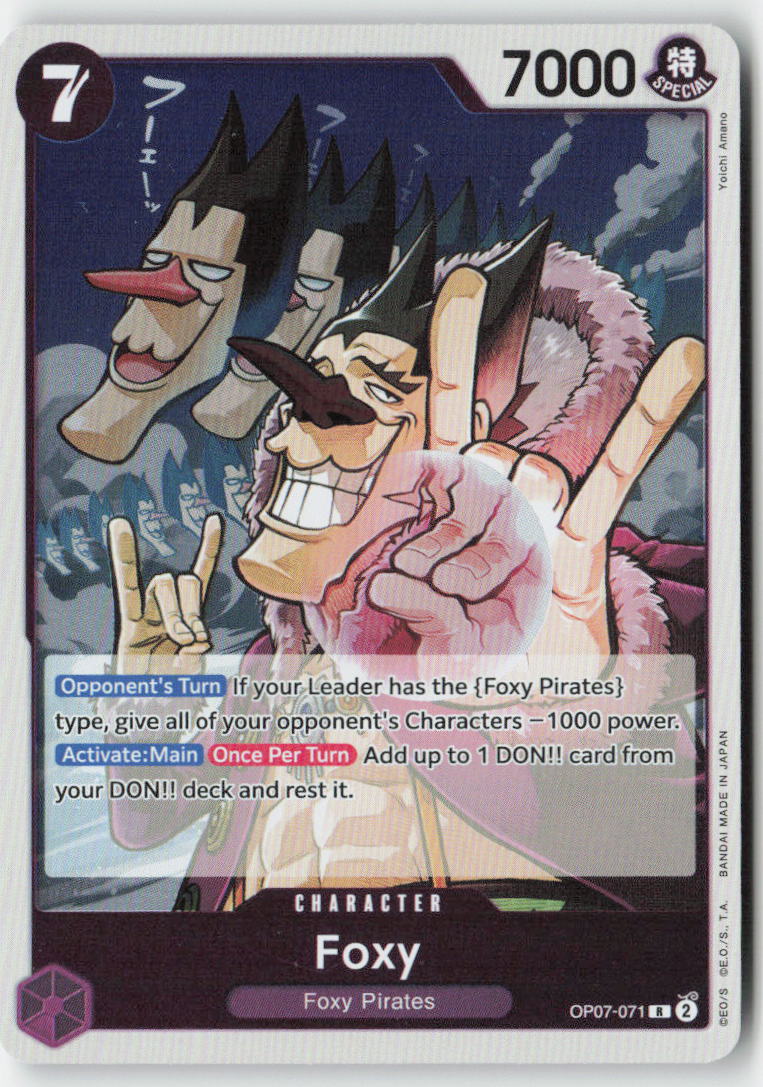 Foxy OP07-071 Foil Rare Lightly Played