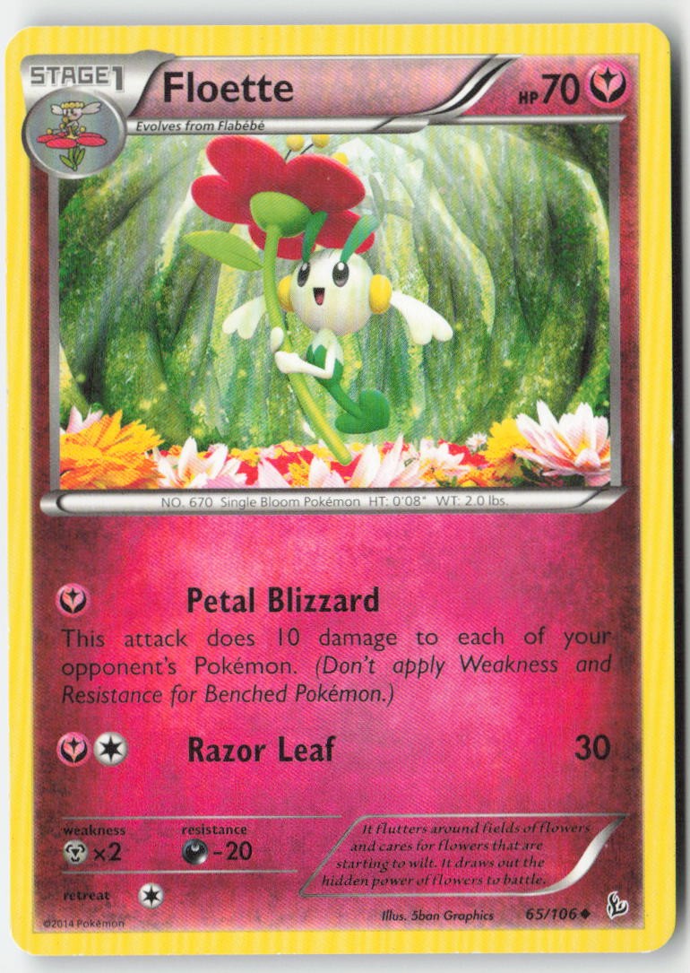 Floette 65/106 Regular Flashfire Moderately Played