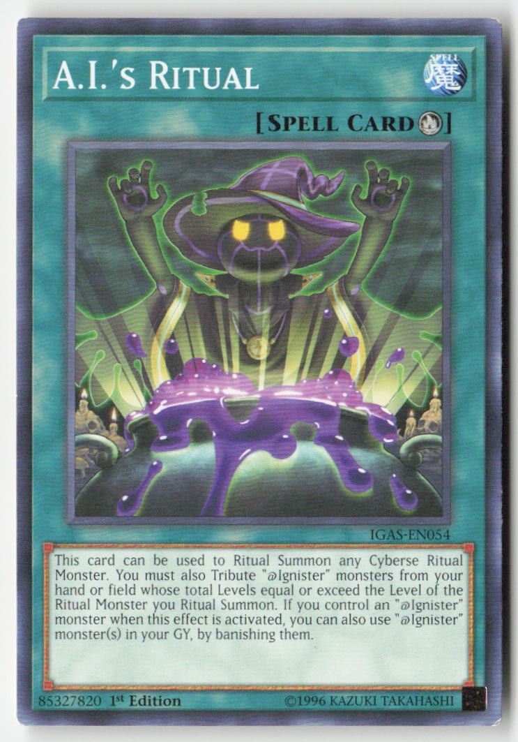 A.I.'s Ritual IGAS-EN054 1st Edition Common Moderately Played