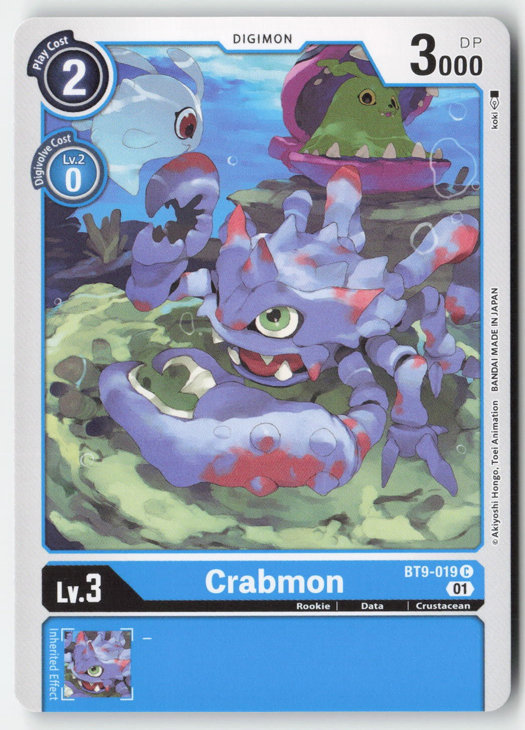 Crabmon BT9-019 Normal Common Lightly Played