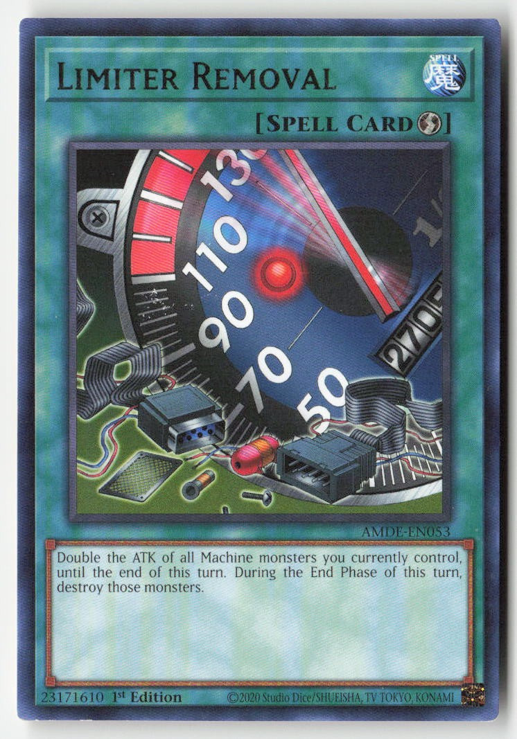 Limiter Removal AMDE-EN053 1st Edition Rare Moderately Played